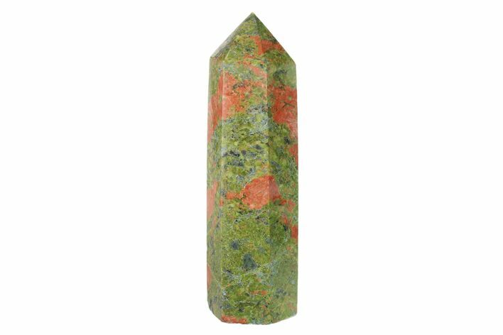 Tall, Polished Unakite Obelisk - South Africa #151872